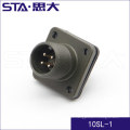 Conector circular serie Amphenol MIL-C-5015, MS3100 / MS3101 / MS3102 / MS3106 / MS3108 Conector hembra de 4 pines 10SL-1S